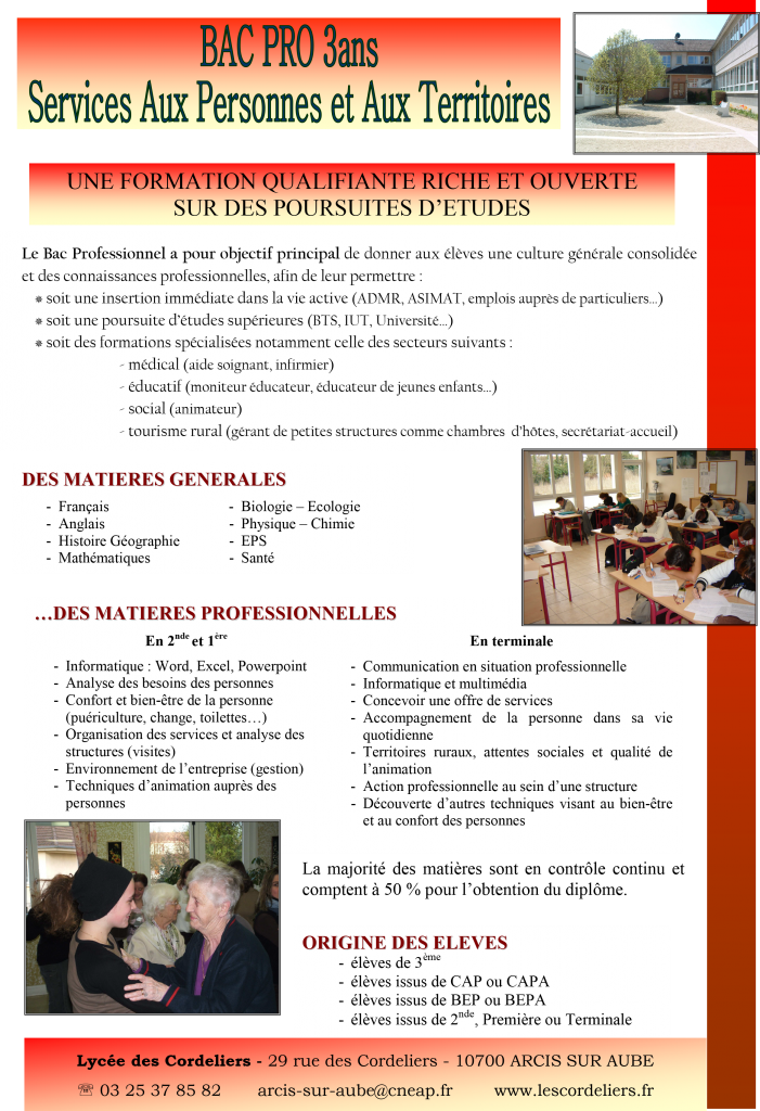 Formation BAC PRO